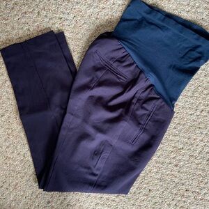 A Pea in the Pod Navy Dress Pants | Maternity Small Petite